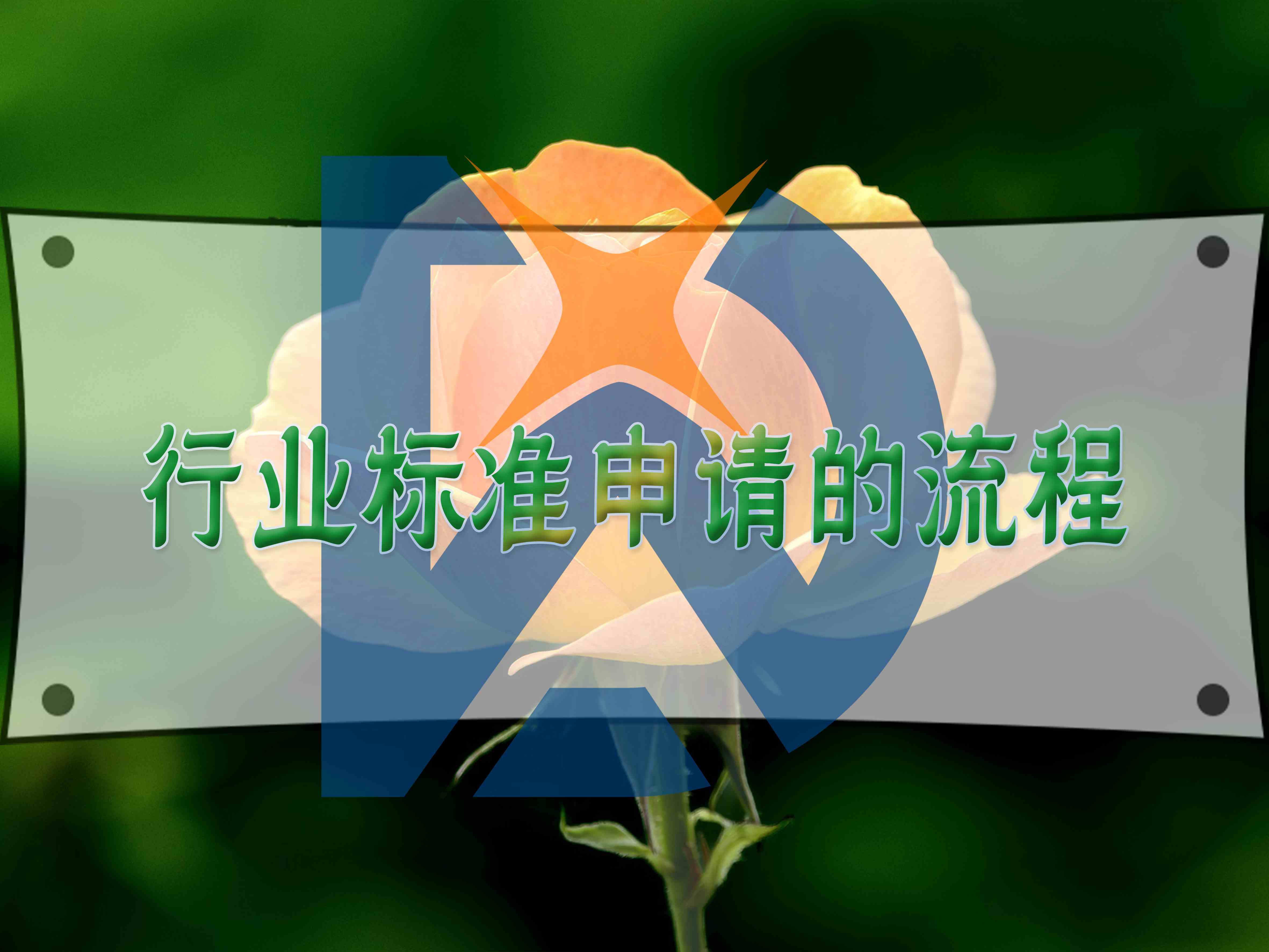 行业标准申请的流程